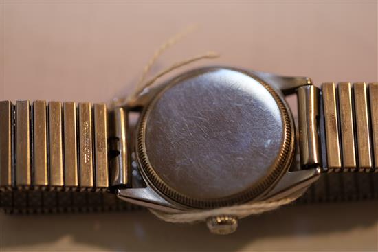 A gentlemans stainless steel Rolex Oyster Royal manual wind wrist watch,